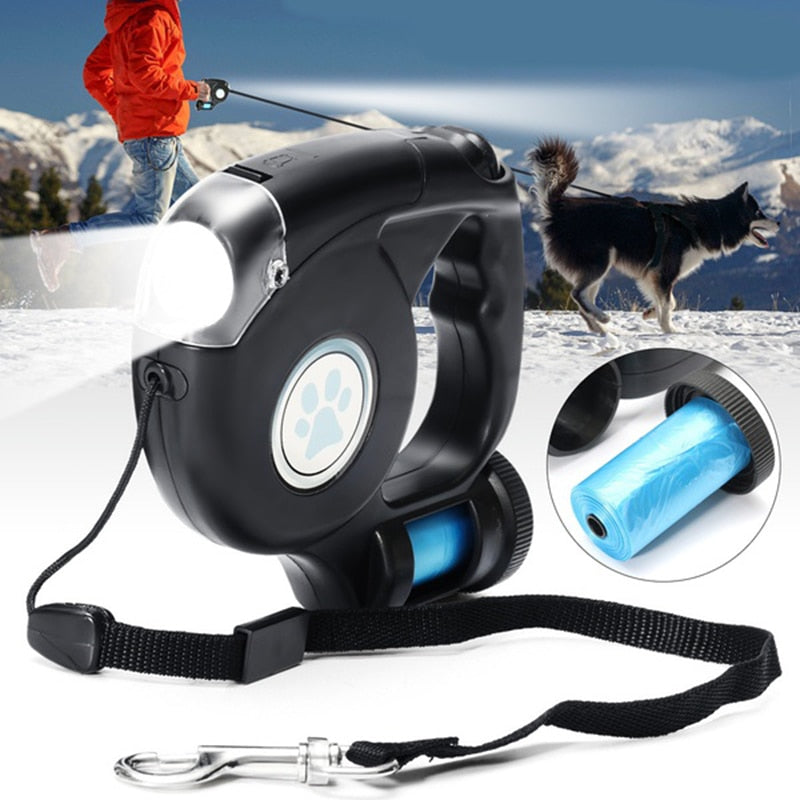 4.5M LED Flashlight Extendable Retractable Dog